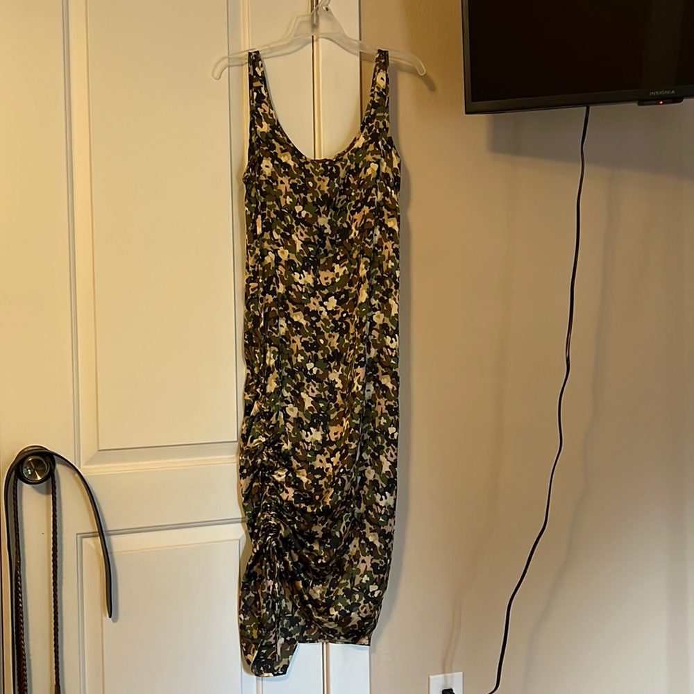 Zara bodycon dress with drawstring slit